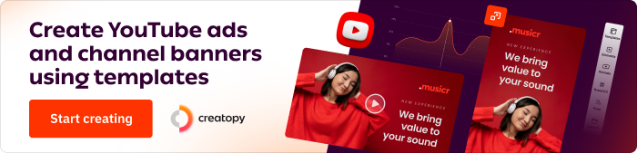 create youtube ads with free templates