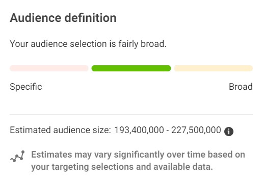 Instagram campaign audience definition