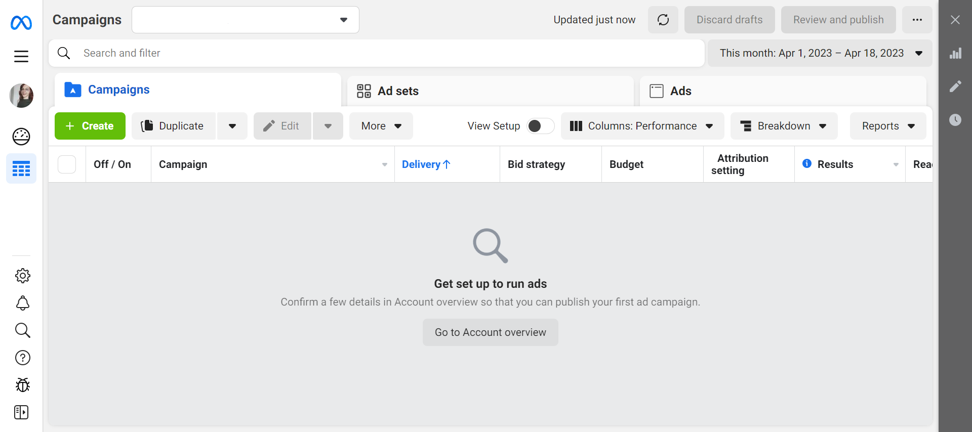 Meta ads manager campaigns