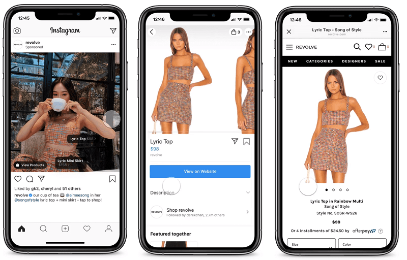 Instagram shopping ads