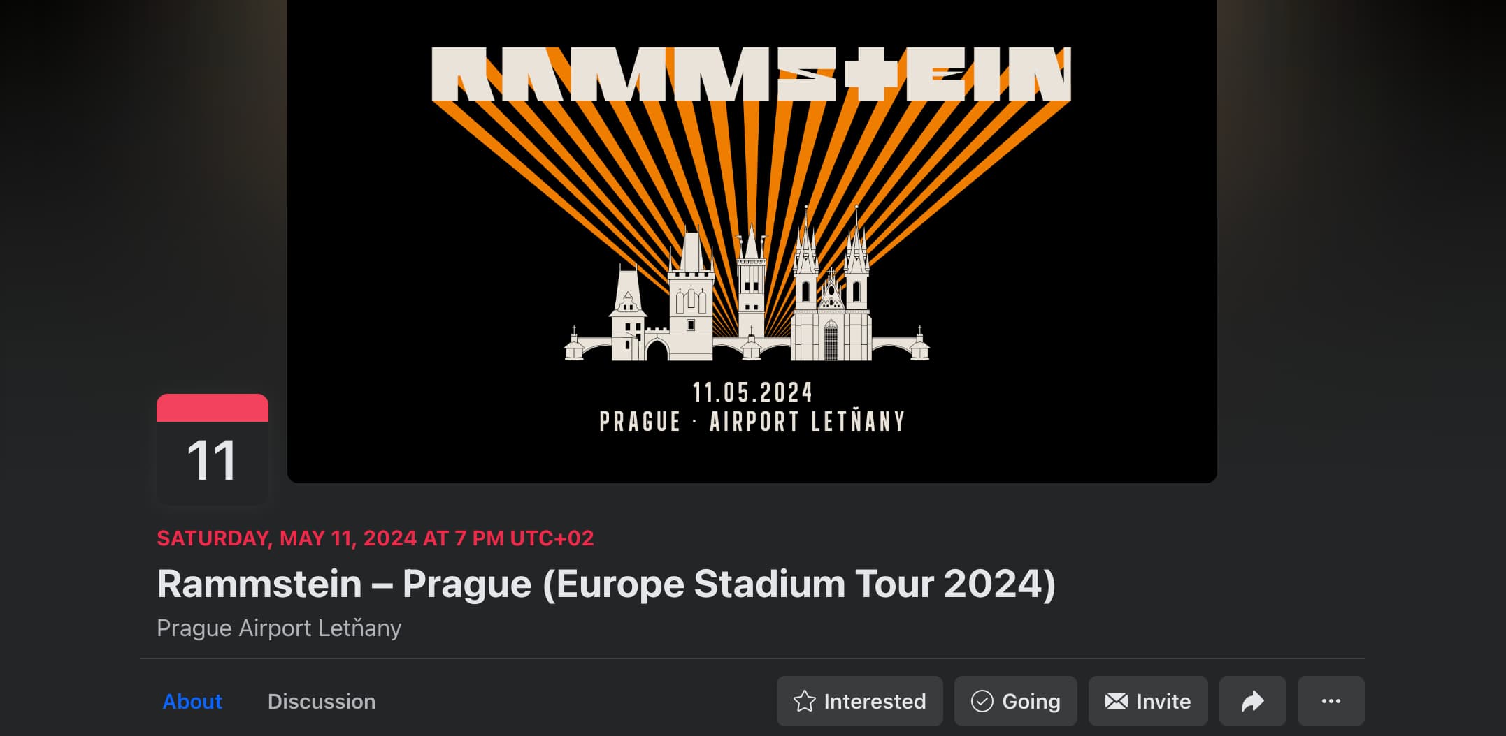 rammstein facebook event